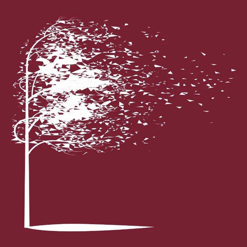 Tree leaves autumn white gift