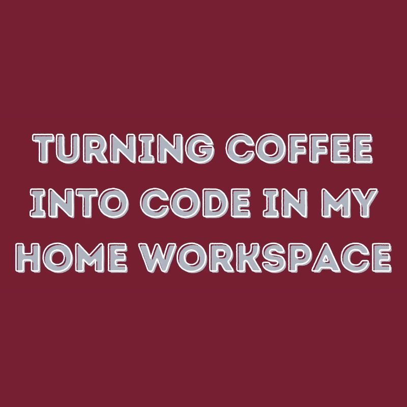 le café en code dans mon cadeau Home Workspace