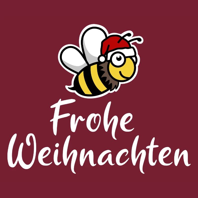 Frohe Weihnachten Biene Weihnachtsmann Geschenk