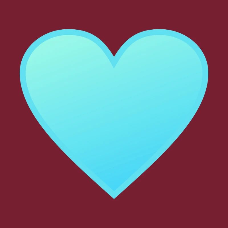 Heart - blue light