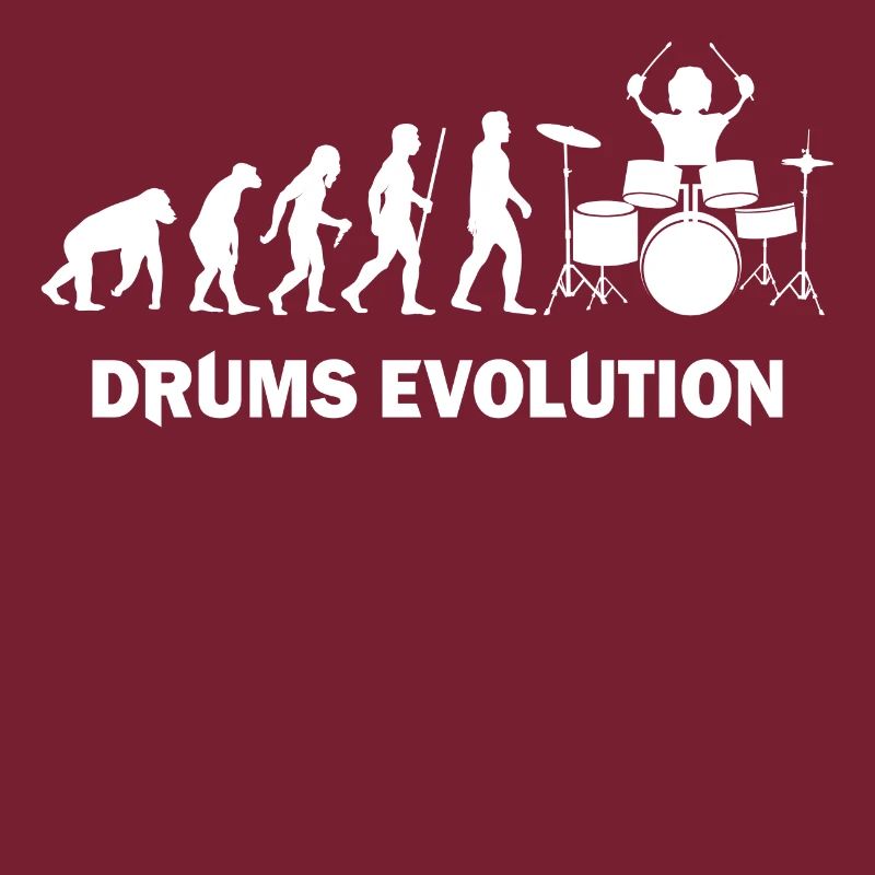 Drums Evolution Cool Music Gift T-Shirt