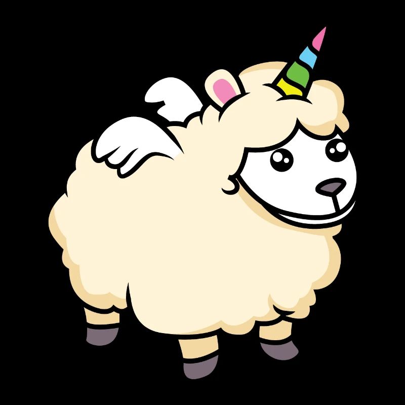 Doux mélange de mouton et de licorne