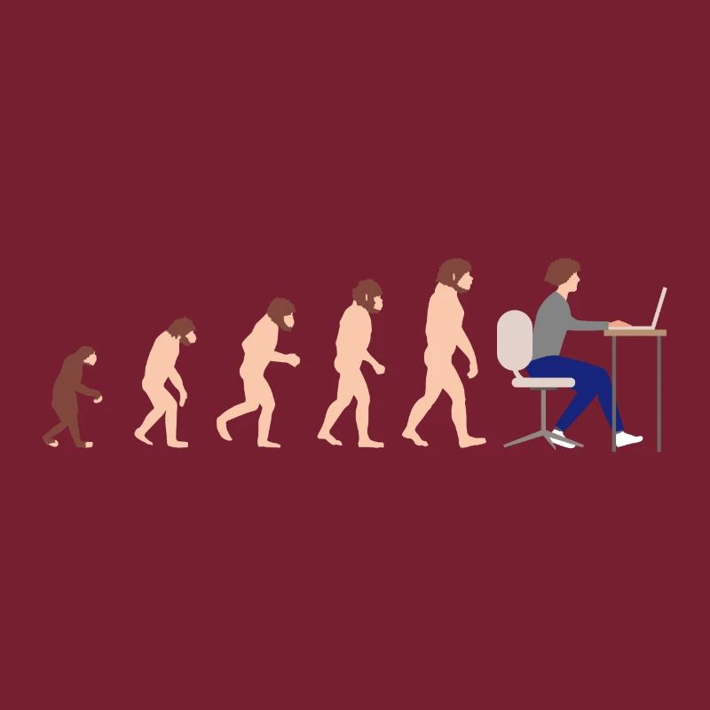 Evolution Entwickler Programmierer Lustiges Gift