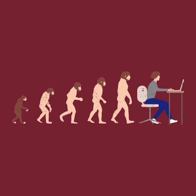 Evolution Entwickler Programmierer Lustiges Gift