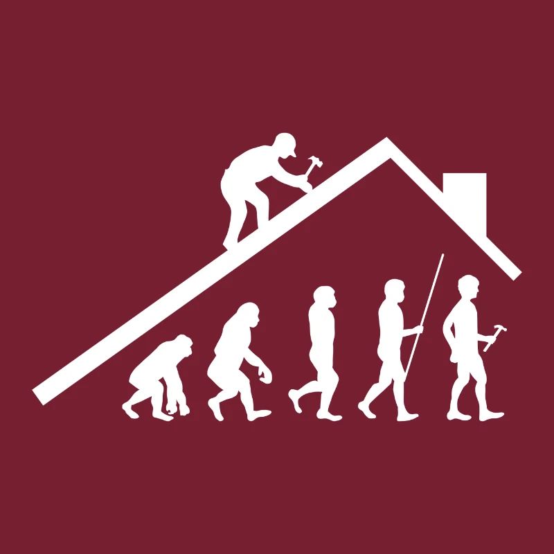 Cadeau de couvreur de charpentier Evolution Art