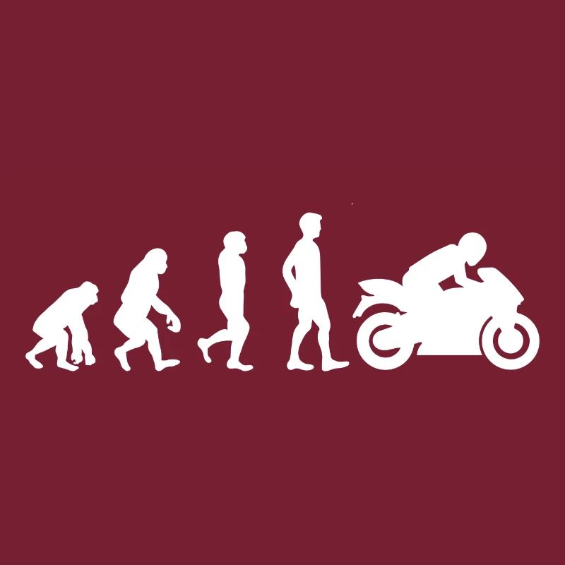 Motorcyclist Mofa Motorcycle Evolution