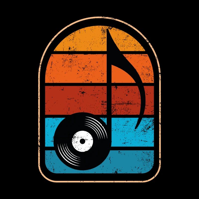Musique Note Vinyle Rétro