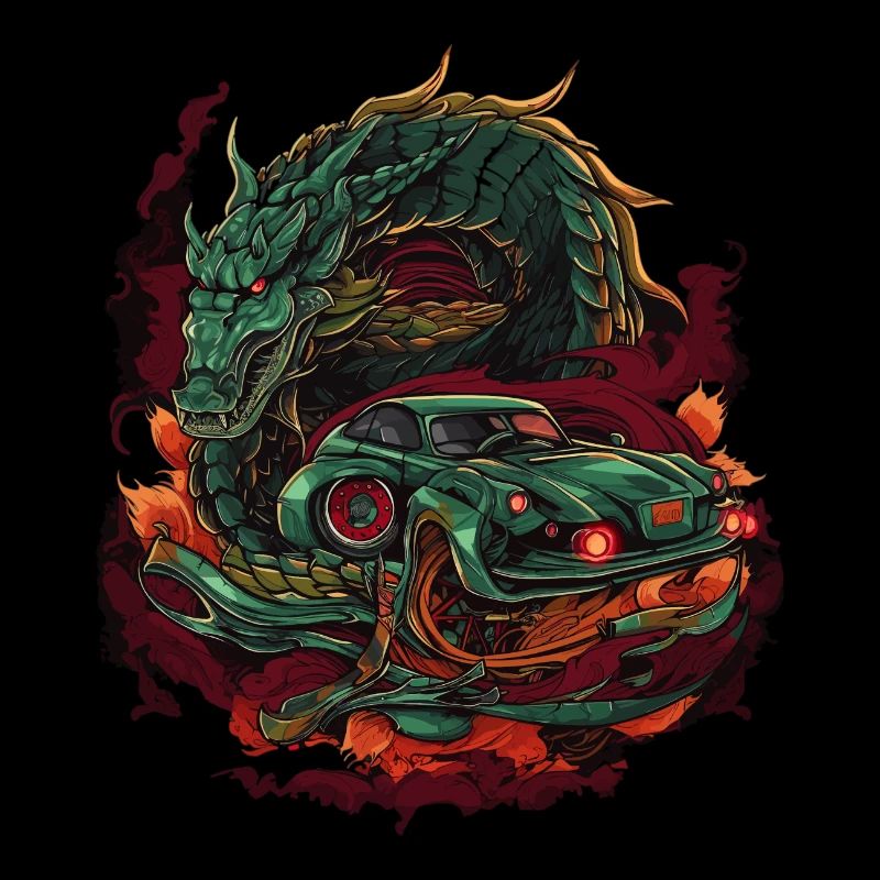 Drachen Auto