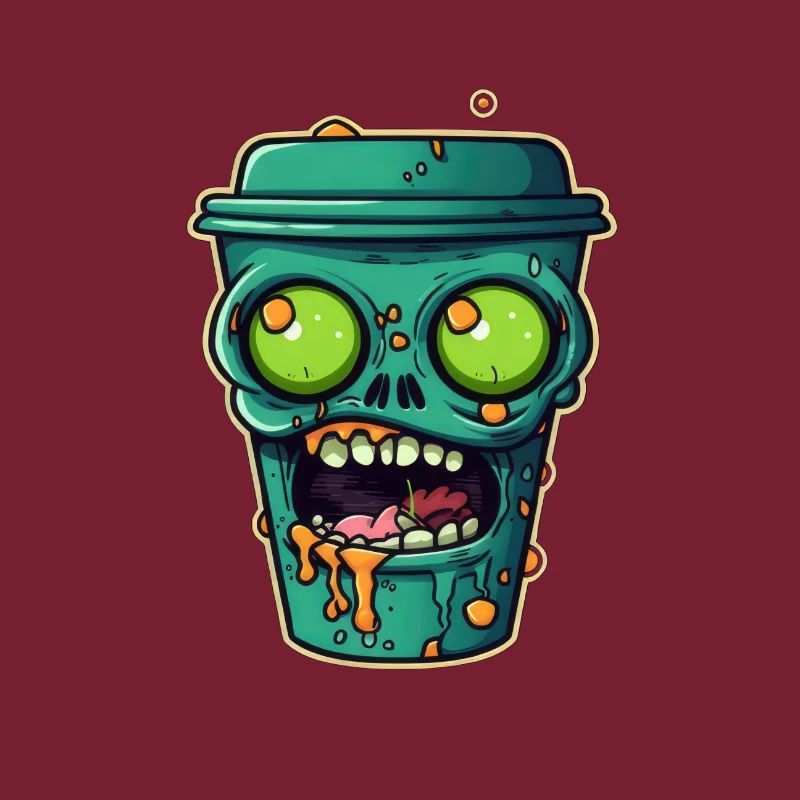 Halloween coffee mug - creepy coffee mug