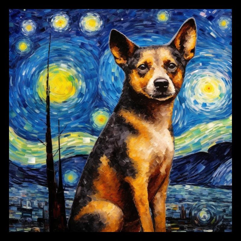 Cattle Dog Starry Night