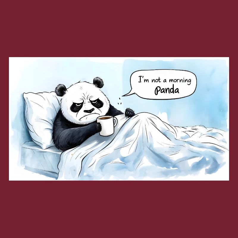 Morgendlicher Panda