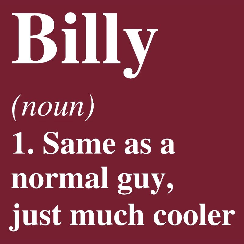Billy Définition Cool Nom Dire Cadeau