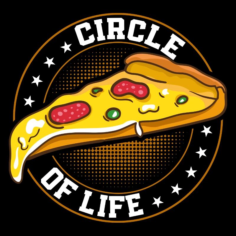 Cercle de vie Funny Pizza Soirée sur le thème