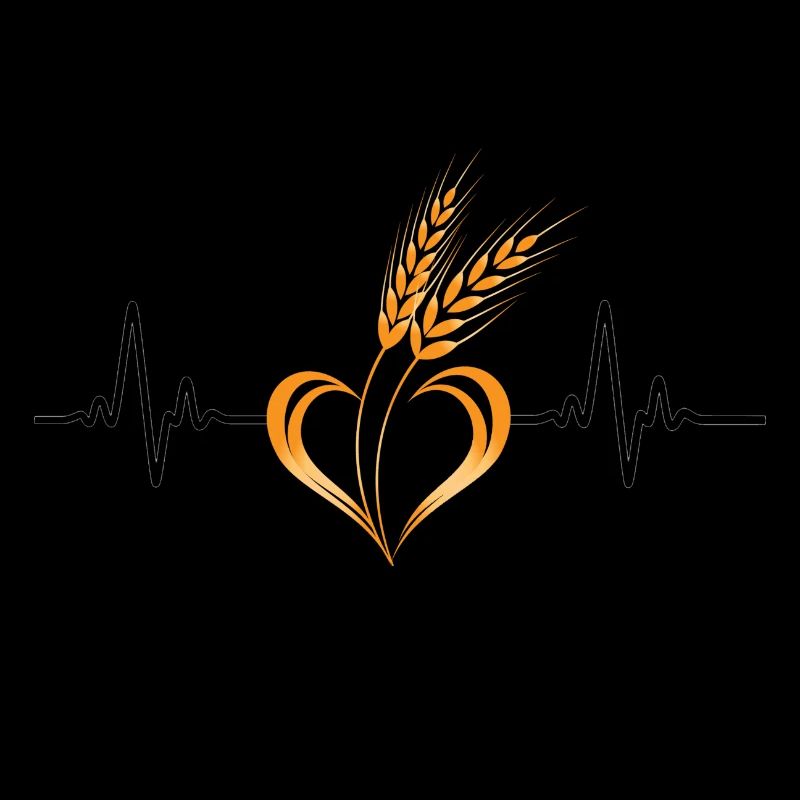 Love Getreide mit Herzfrequenz