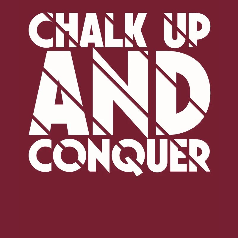 Boulderer Chalk Up Und Conquer Bouldering