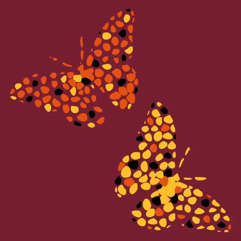 Conception de papillon de 3 couleurs