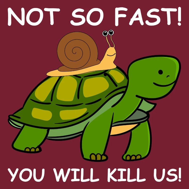 Schildkröte Schnecke NOT SO FAST