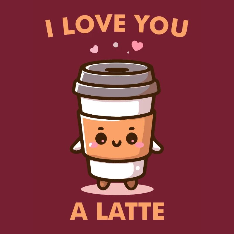 Ich liebe dich Einen Milchkaffee