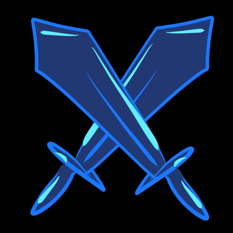 blaue schwerter schwert kampf symbol