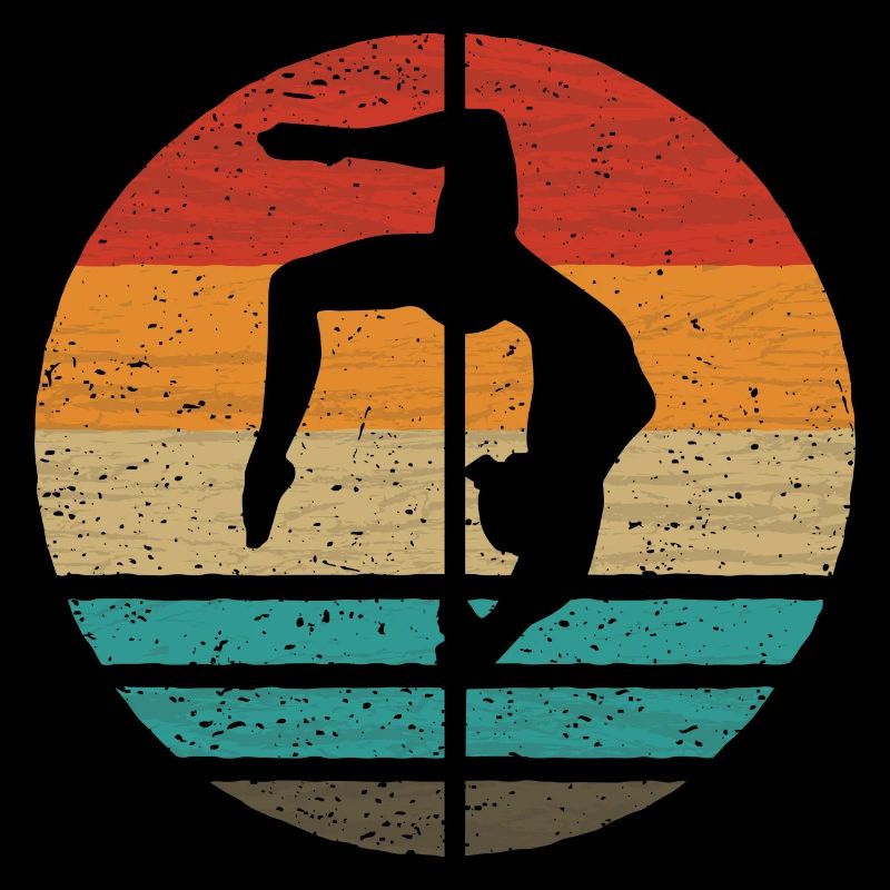 Pole Dance Retro Style Vintage