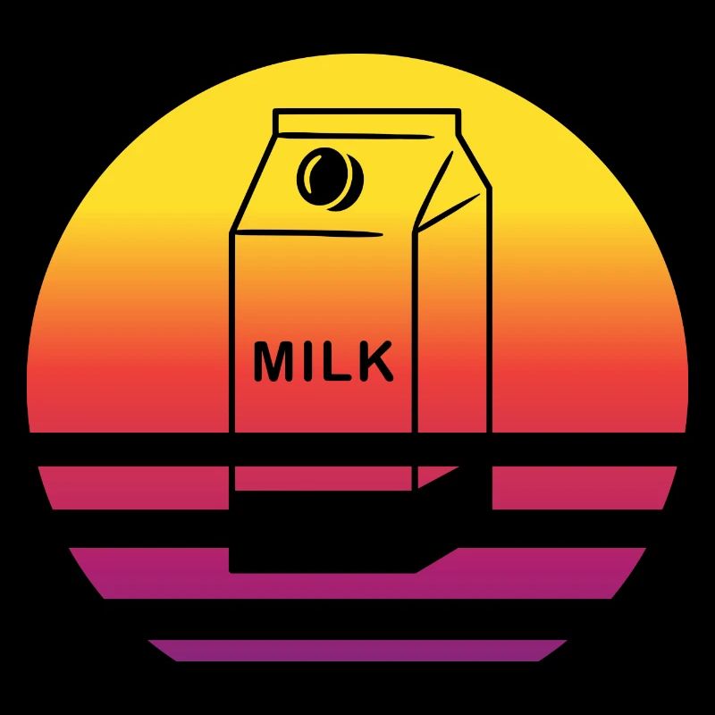Milchkarton Retro Style Vintage