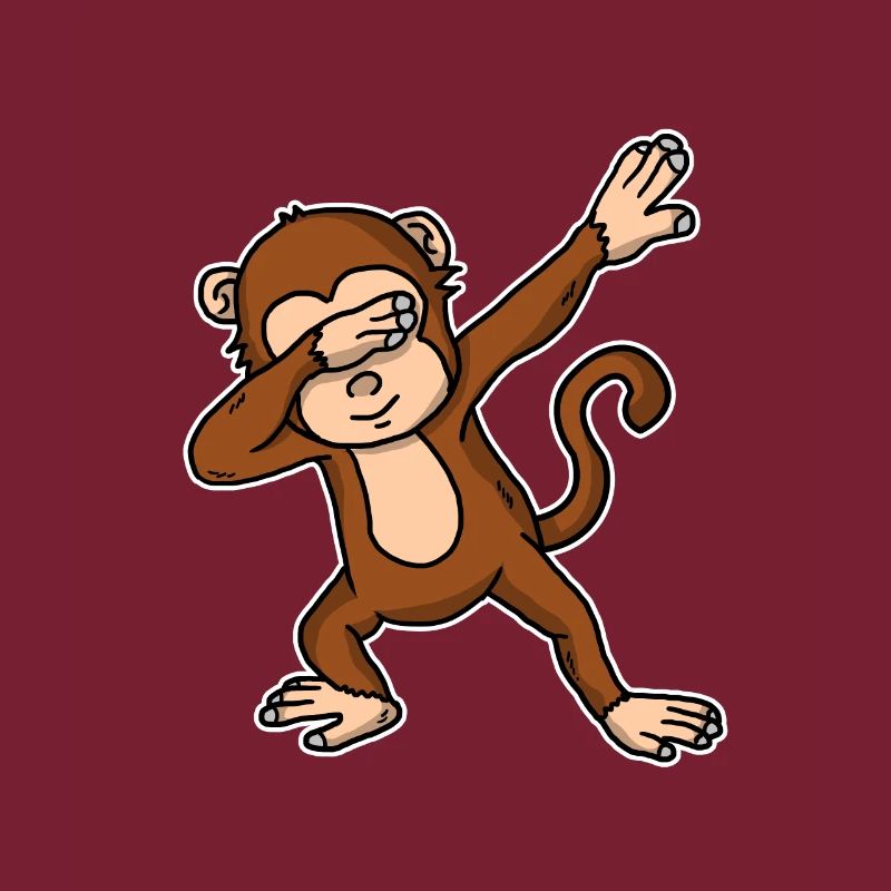 Lustiges Dabbing Affe Geschenk