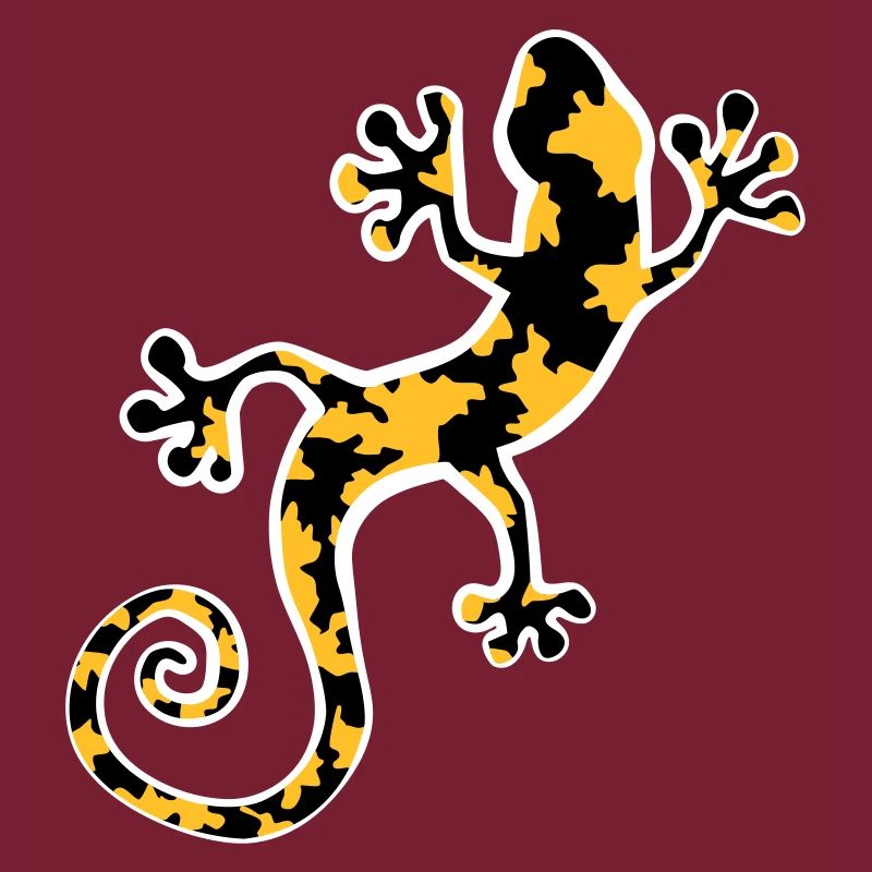 Gecko léopard tacheté jaune et noir