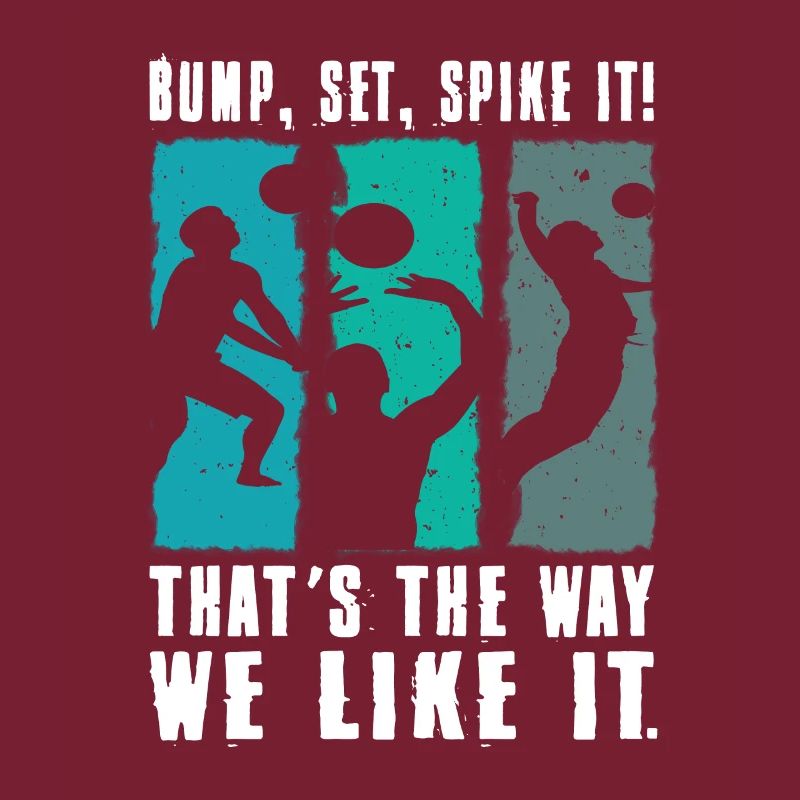 Bump Set Spike It Volleyball Graphic Gift Idea