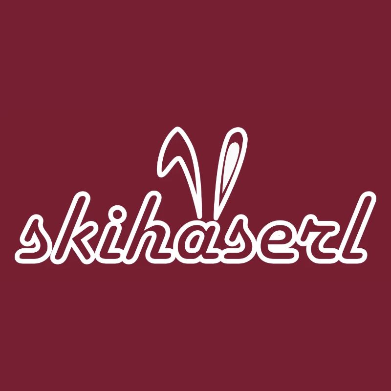 Skihaserl Skihase Skifahren Geschenk Geschenkidee