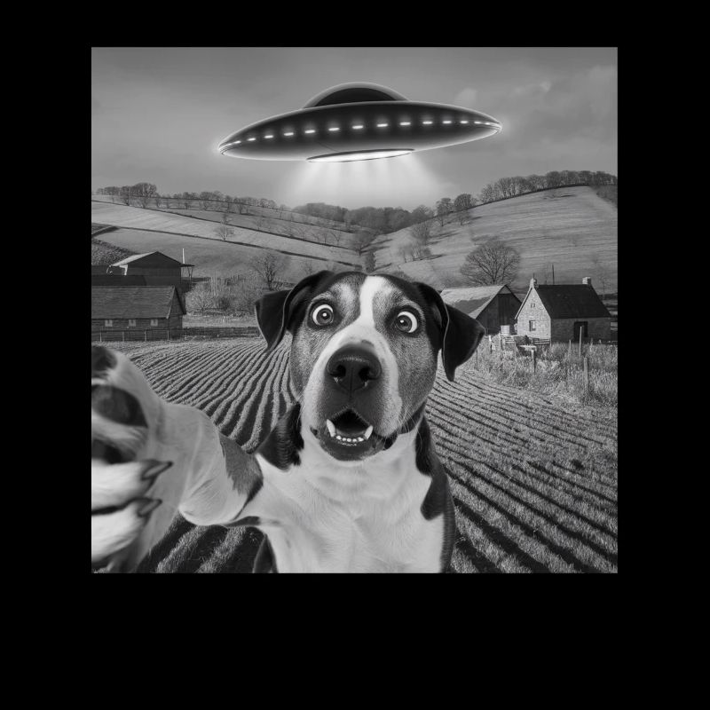 Alien Encounter Dog Selfie