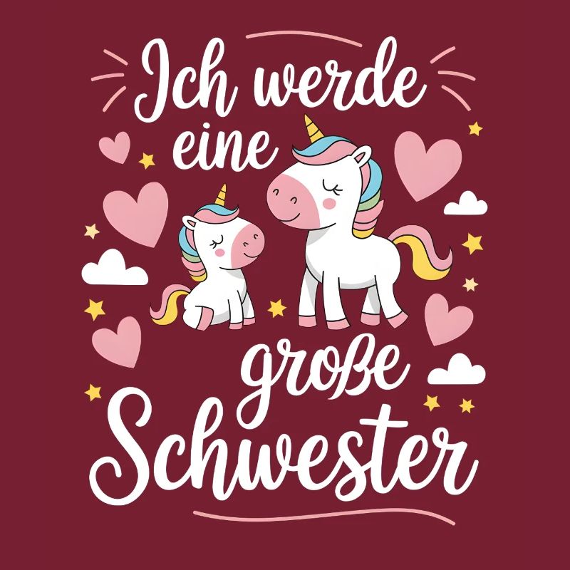Ich werde eine große Schwester Einhorn