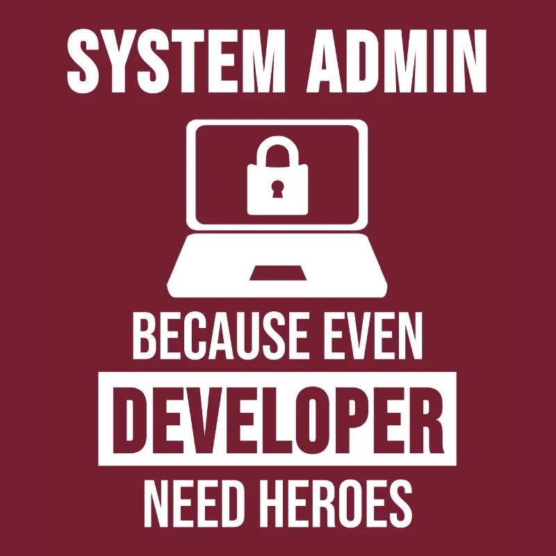 System Admin Administrator Entwickler Geschenk