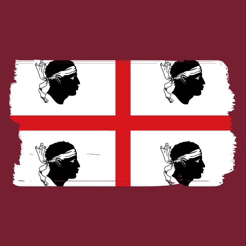 Drapeau de la Sardaigne Drapeau sarde Drapeau de la Sardaigne
