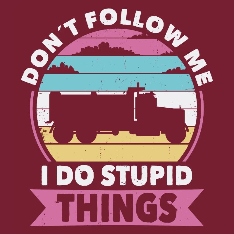 Nicht folgen Truckfahrer oder Truckerin