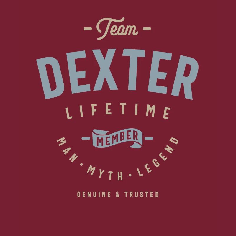 Team Dexter Lifetime Member Personalized Name