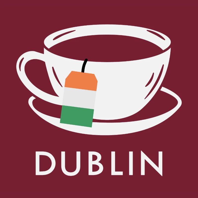 Dublin Tea Cup UK Flag Teabag