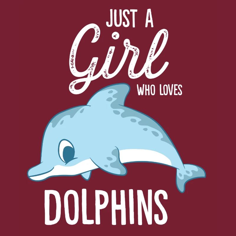 Nur Ein Mädchen das Delfine Liebt Delfin Mädchen