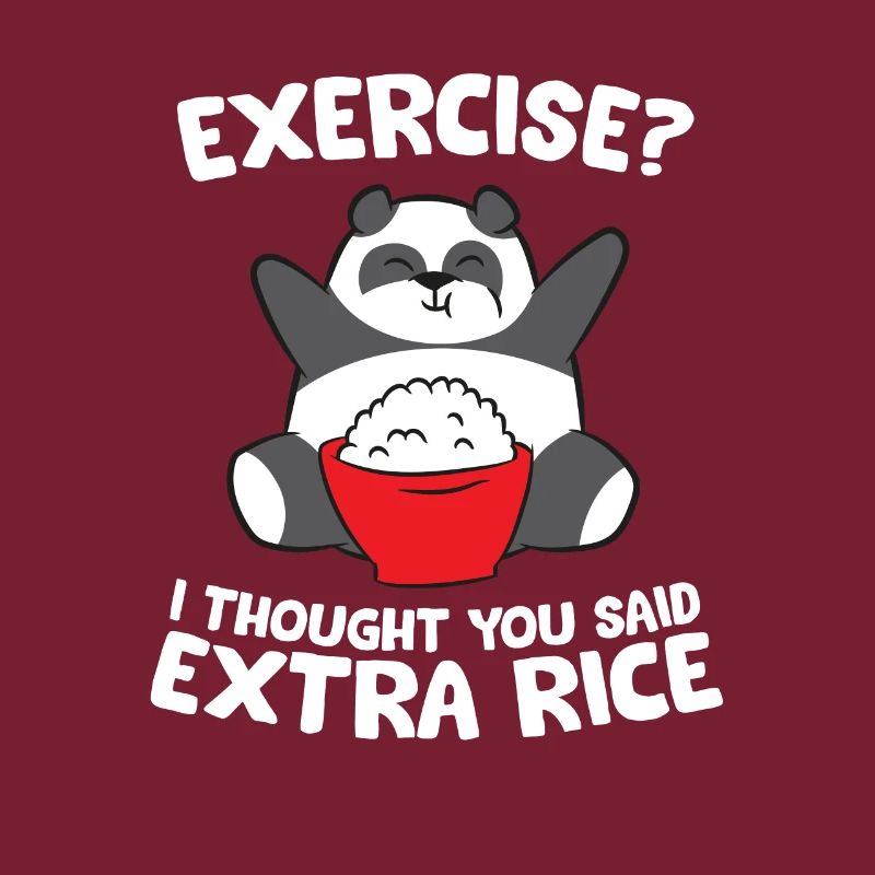 Lustiger Panda Exercise I Thought You Said Extra