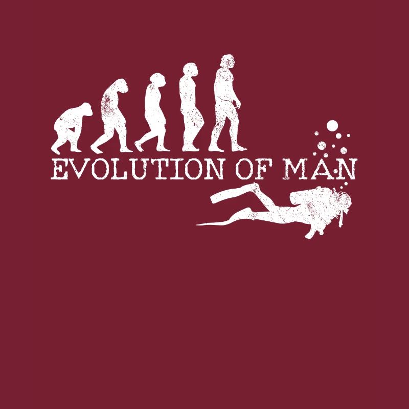 Tauchen Evolution - Taucher Geschenk