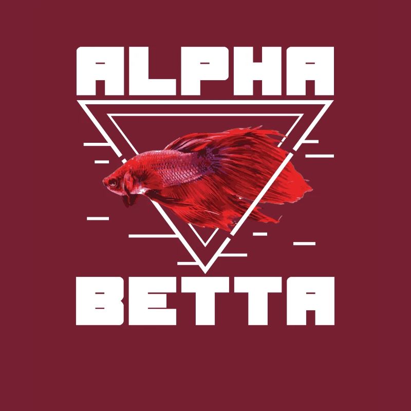Drôle de poisson Alpha Red Betta pour un