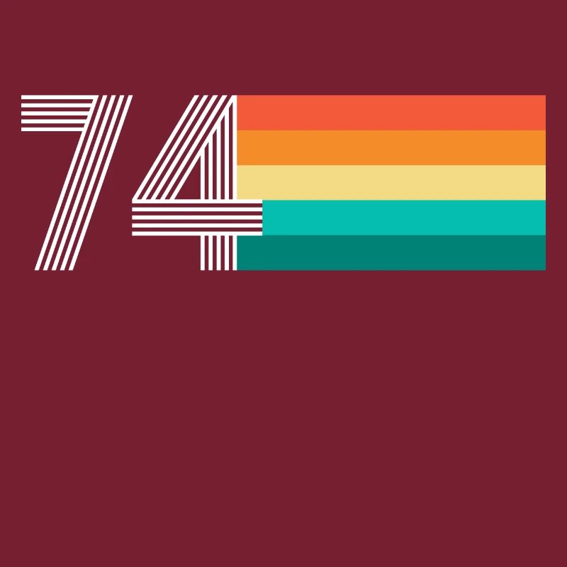 Geburtstag 74 - Vintage RETRO