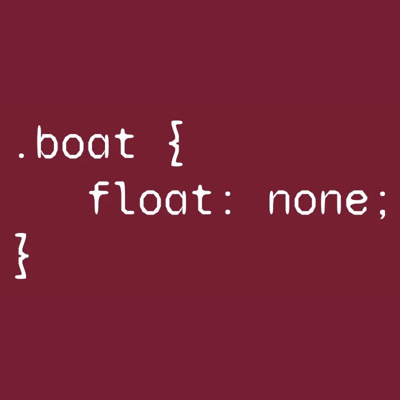 Boat web developer funny humor