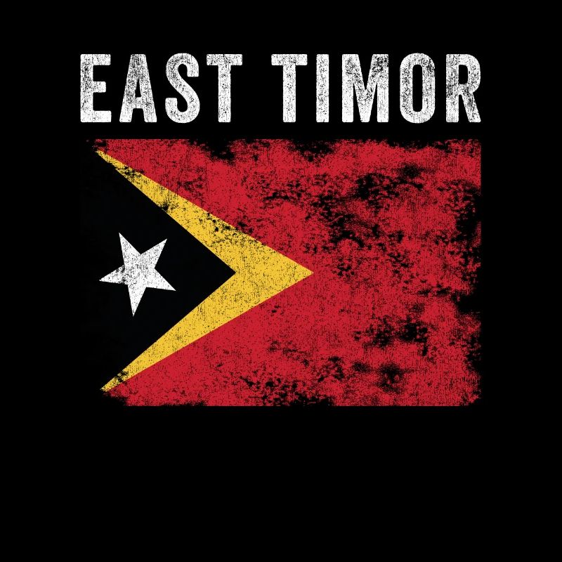 Osttimor-Flagge Distressed Timorese Flagge
