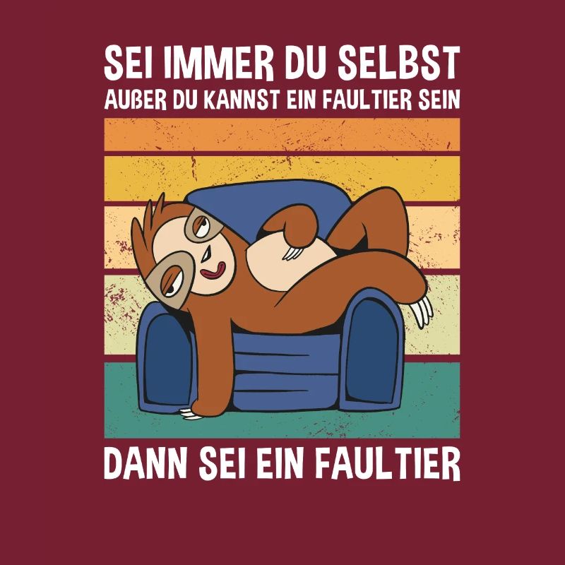 Sein Dann Sei Ein Faultier Süßes Faultier