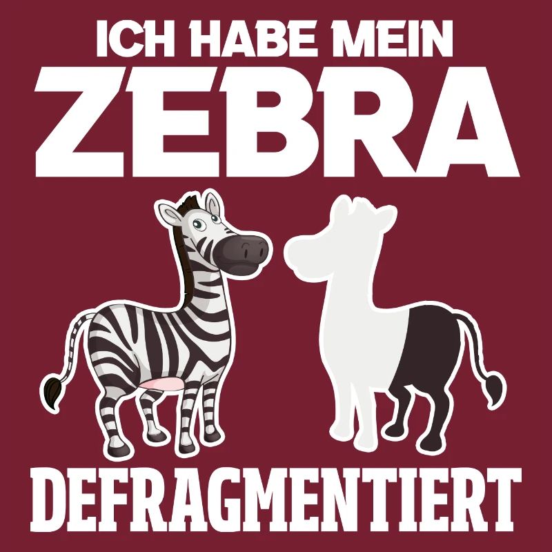 Zebra Defragmentiert Lustiges Informatiker Sprüche