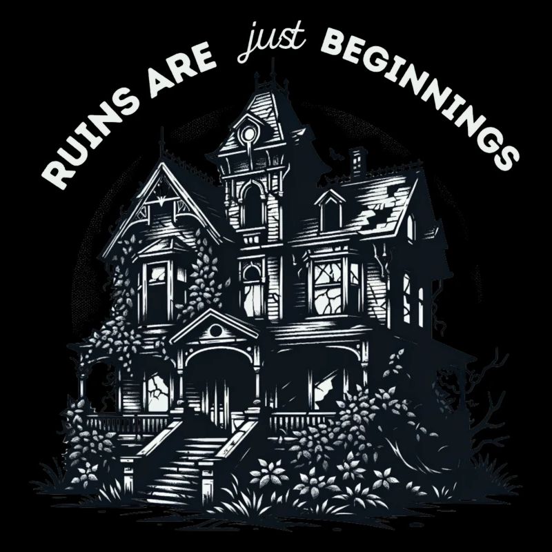 "Les ruines ne sont que des débuts", slogan urbex