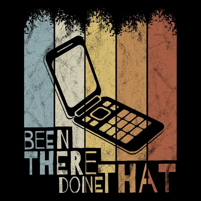 Retro Oldschool Klapp-Handy Been There Done That