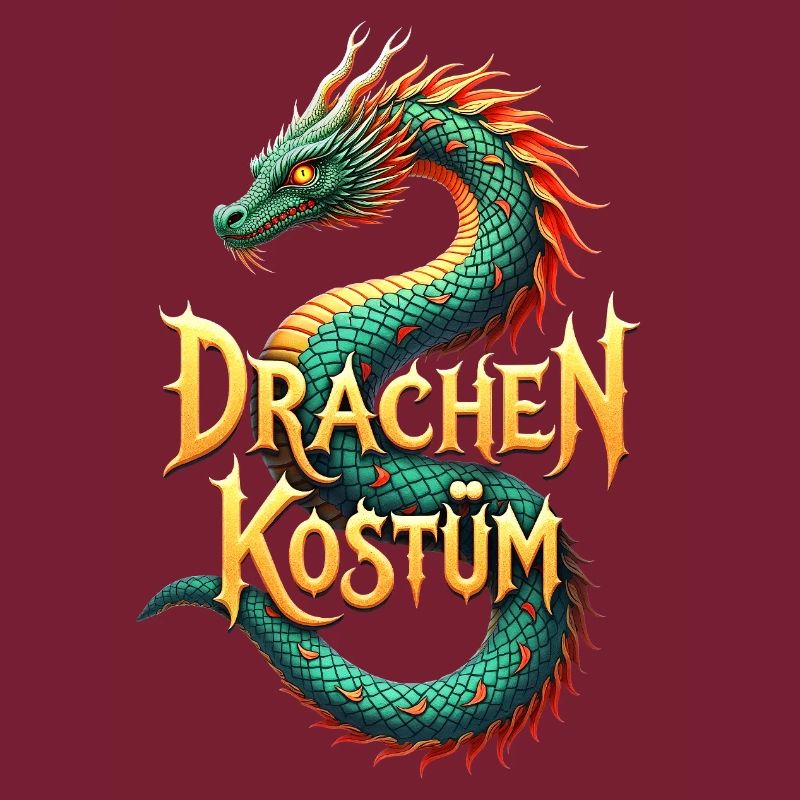 Drachen Kostüm Chinesischer Drache Karneval cool