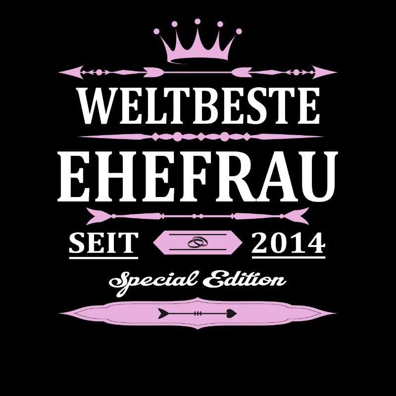 Weltbeste Ehefrau Seit 2014 Vintage Hochzeitstag