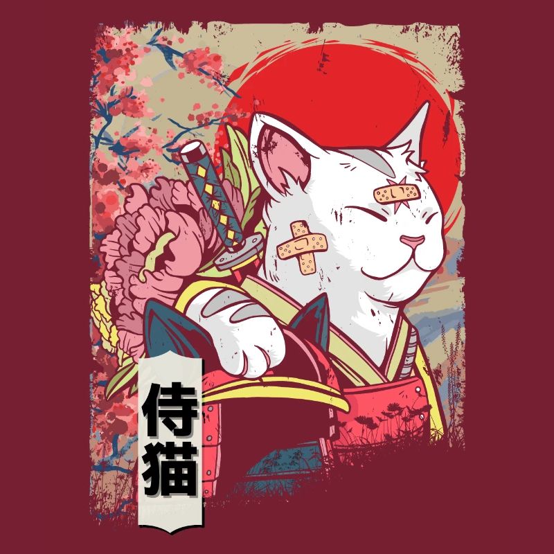 Japan Samurai Katzen Krieger Ninja Kätzchen